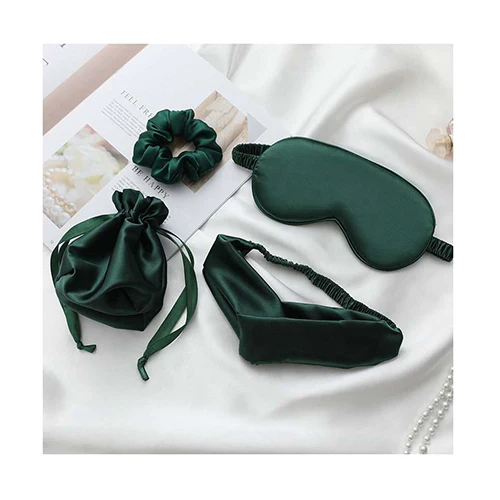 

Factory Manufacture Comfortable Shading Light Sleep 3D Artificial Silk Eye Mask Set