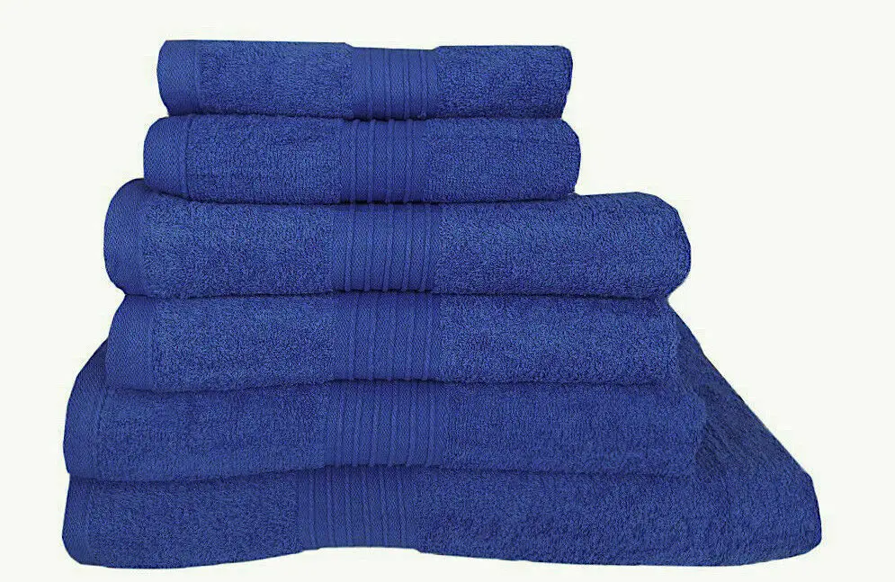 Towel Set 100% Cotton Teal Bath Sheet Large Bale 550 GSM Bathroom & 6 Piece Sets 