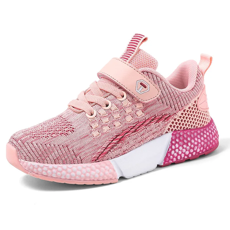 

Children's shoes men's and women's autumn trend flying woven breathable large size children's sports shoes