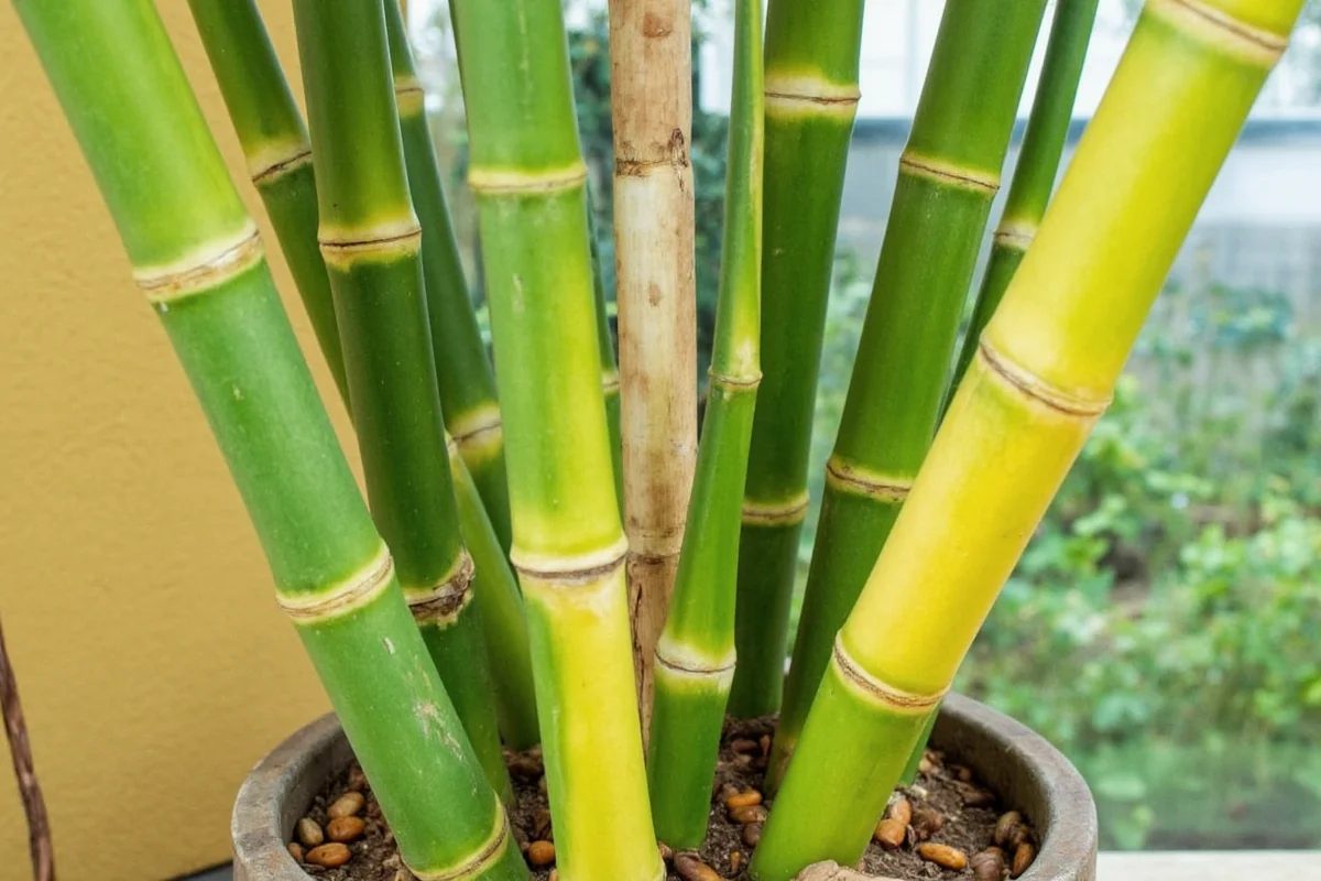how to save bamboo plant when it turns yellow