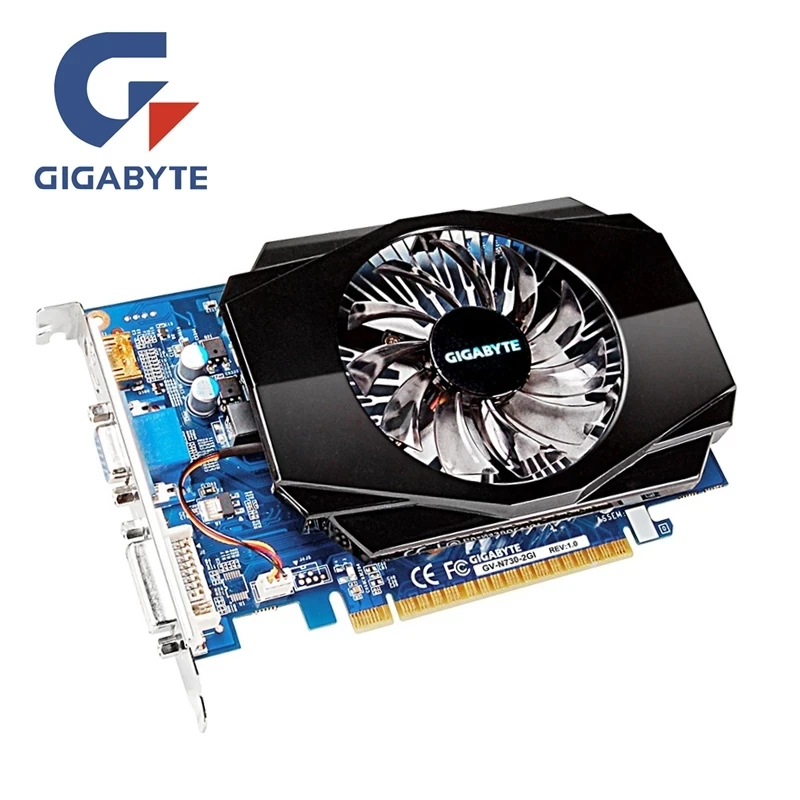 

Used GIGABYTE GT730 2GB Graphics Card Video Card GV-N730-2GI D3 128Bit GDDR3 for nVIDIA D3 HD Dvi VGA Cards