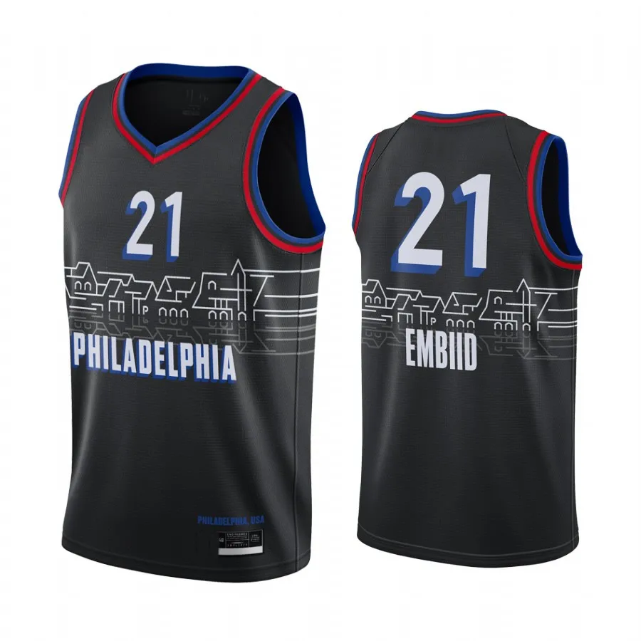 

2020-21 season latest philadelphia city edition 76er s "liberty at the shores" 76 ers 25 Simmons basektball jersey