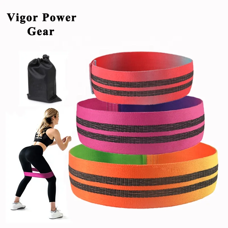 

colorful non slip 13" 15" 17" exercise bands hip circle booty bands hip resistance band, Custom, white,black,grey,red,green,blue , yellow, pink, rose, etc