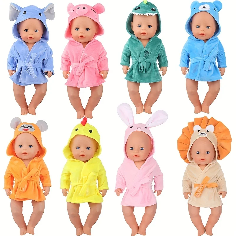 

18 inch Girl Doll Clothes Toy Doll Accessories Cute Animal Pajamas doll Clothes