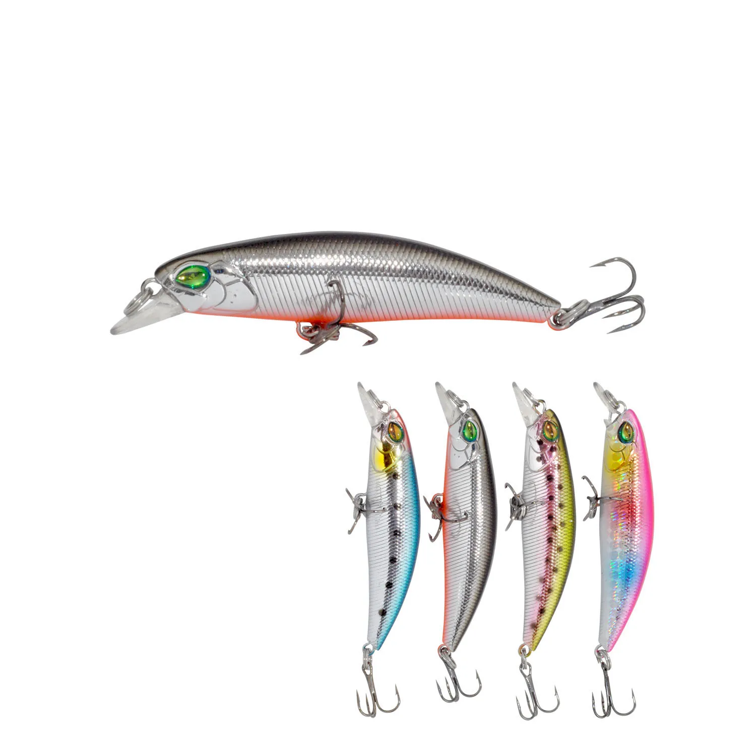 

Wholesale 60mm 5.5g Mini Sinking Minnow hard core lure, 4 colors