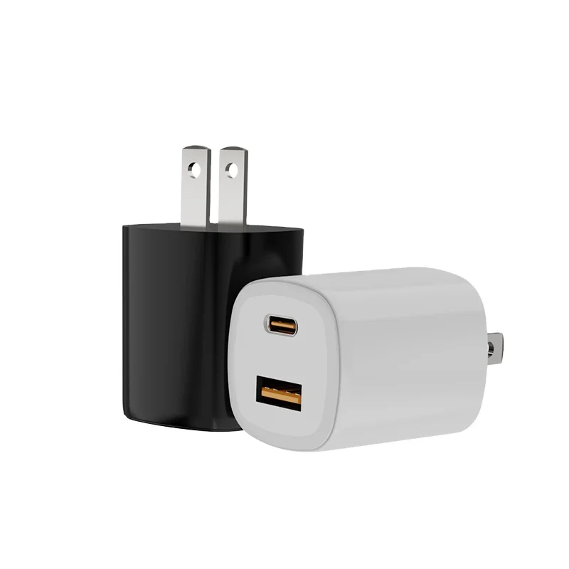 

New GaN Tech 33W Small PD3.0 PPS 1C1A Fast Charger Adapter Mini USB C PD Wall Charger for Mobile Phone for iPad Tablet, Black white and custom color
