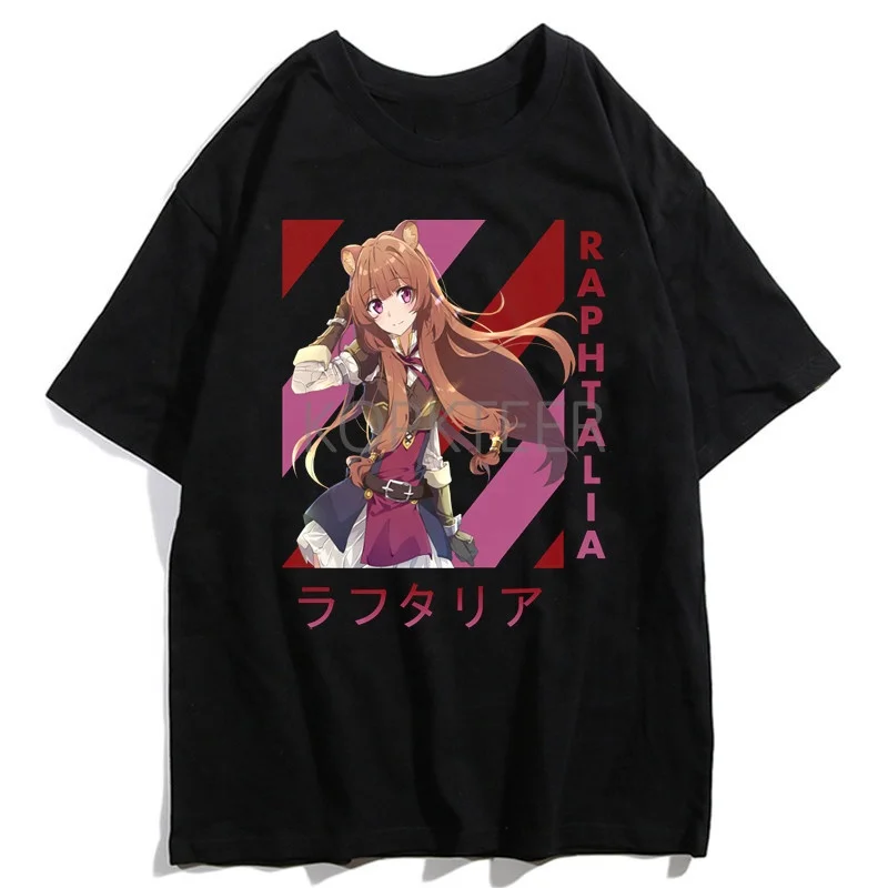 

Wholesale 100 Cotton Man Anime T shirt Nariagari Raphtalia Custom Printed Tshirts Plus Size Men T-shirt