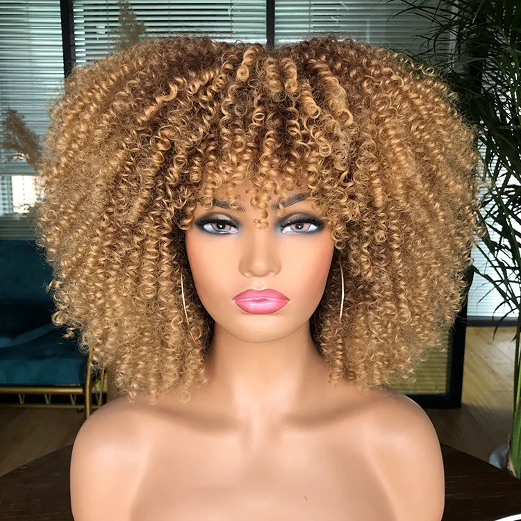 

afro blonde wholesale prices curly vendors 613 natural bob for black women extensions braid headband wig synthetic hair wigs