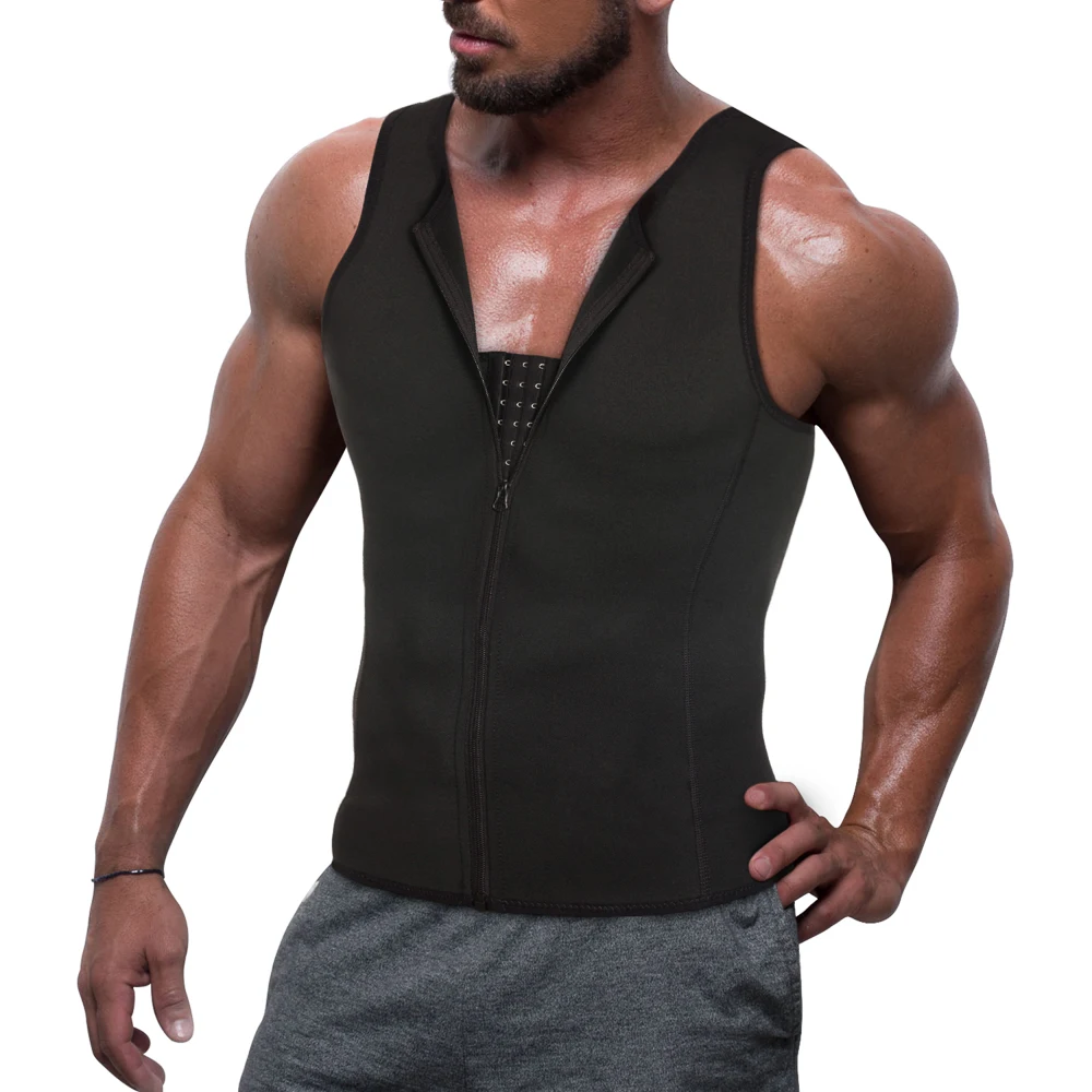 

Vtement De Sudation Sauna Homme Slimming Muscle Building Men Sauna Breathable Vest Tank Top Fitness Sauna Suit
