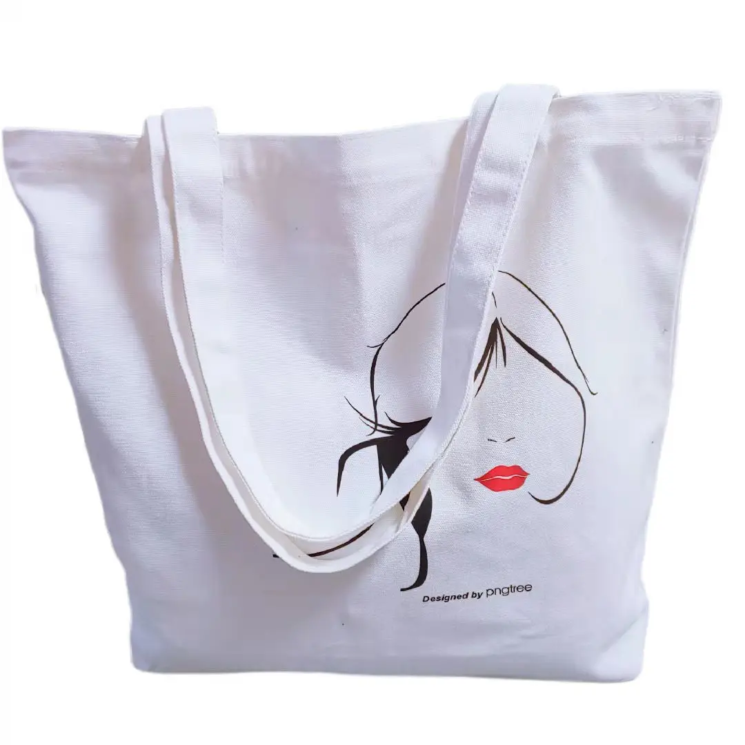 

2021 student canvas bag custom logo portable shopping one-shoulder diagonal canvas bag, Customized color