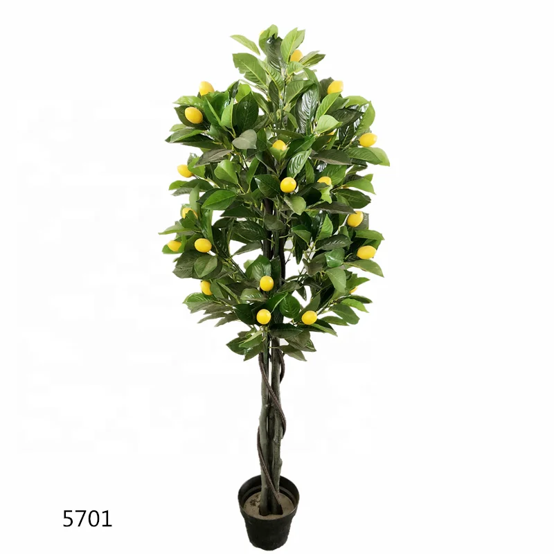 

wholesale plastic potted artificial lemon tree artificial fruit trees, Gree
