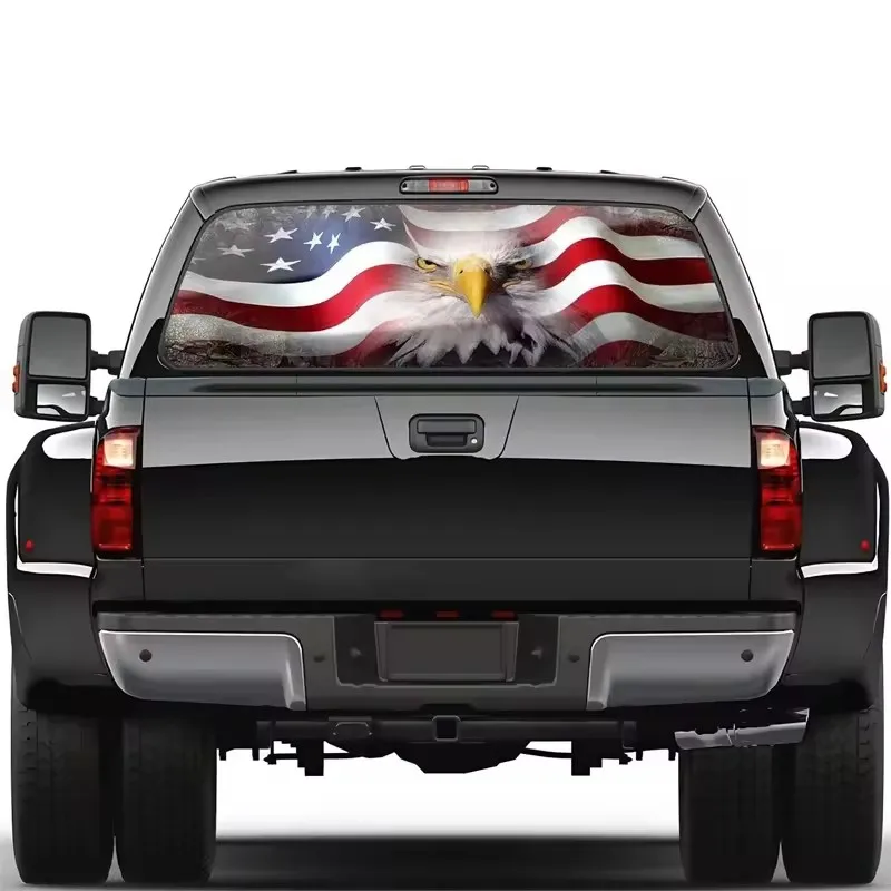 Customized Printed Perforated Film Rear Window Decal One Way Vinyl Sticker Graphic