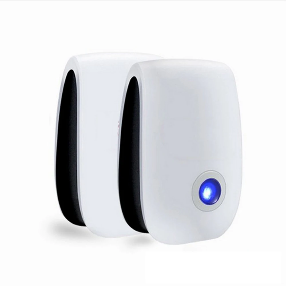 

2021 Ultrasonic Mouse Pest Repeller Mosquito reject electronic pest dispeller repel pest and rats, White