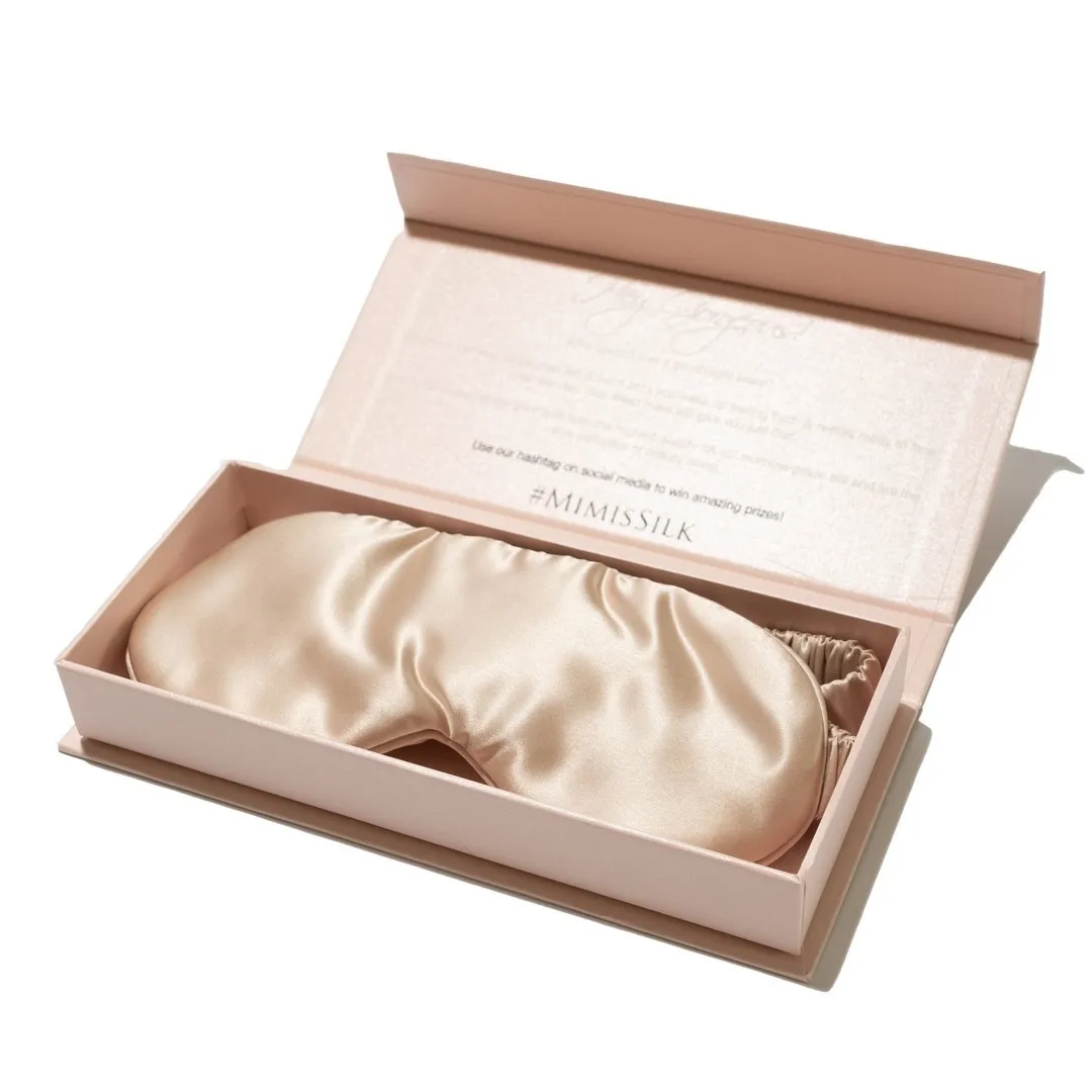

Wholesale 19 mm 100% Real mulberry silk eye mask Custom fashion sleeping Luxury Beauty eye mask for women, Multi-colors