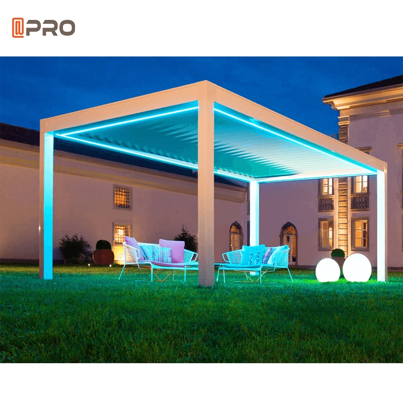 

customized remote control bioclimatic garden aluminium pergola, Customized colors