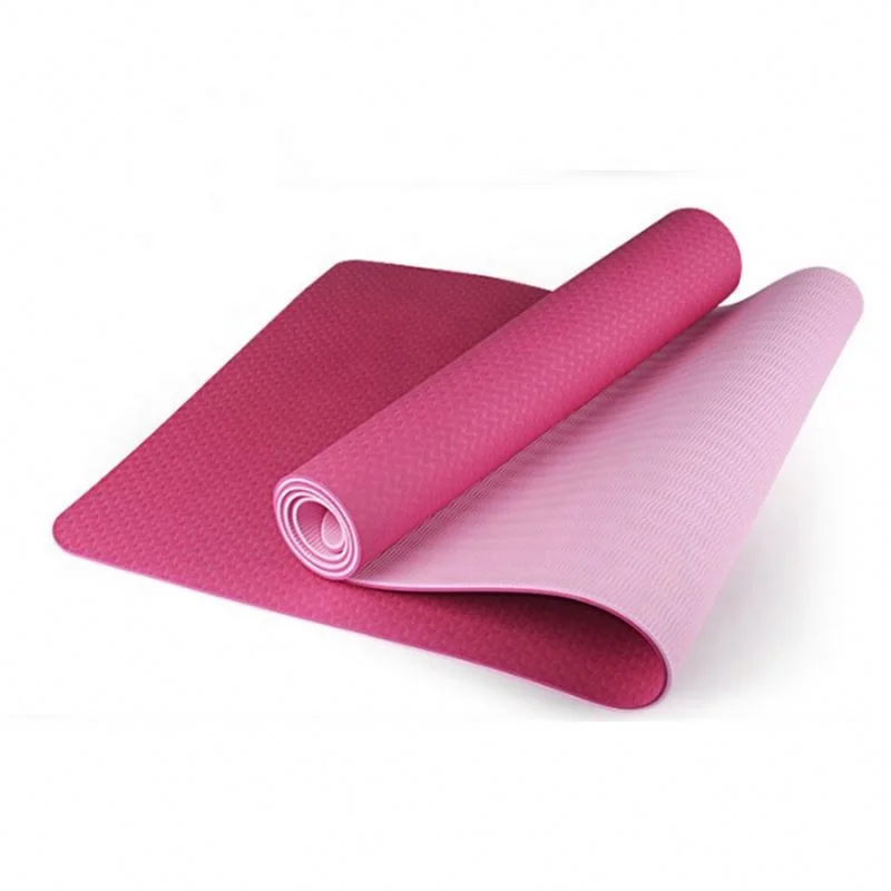 

China factory Industrial prefabricated Eco-friendly TPE Non Slip Fitness foldable yoga mat