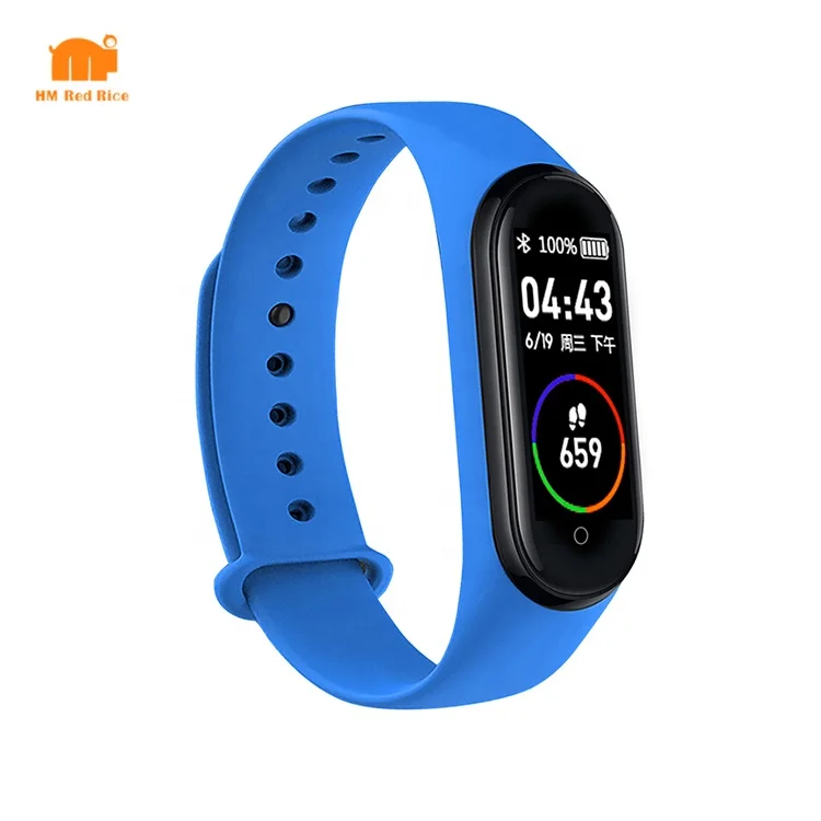 

New Arrivals Band 4 Fitness Bracelet Smart Watch M4 2021 smart band, Black,dark blue,red,