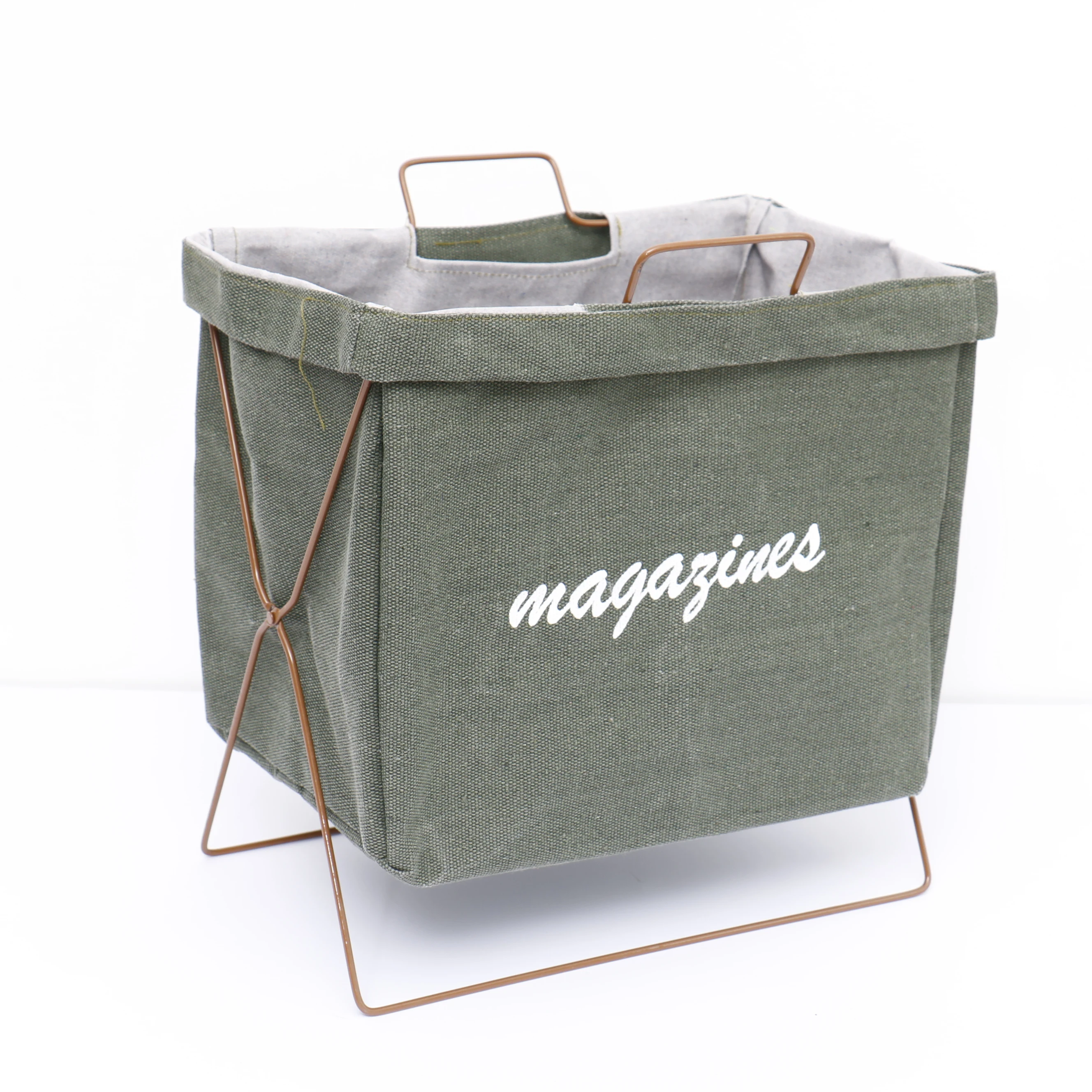 

Foldable Clothes Storage Laundry Hamper Bucket Canvas Storage Basket, Customized color