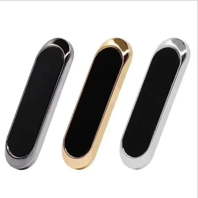 

Universal Magnetic Car Phone Holder Stand Magnet Wall Mobile Phone Holder for Bike and Car, Silver, gold , black
