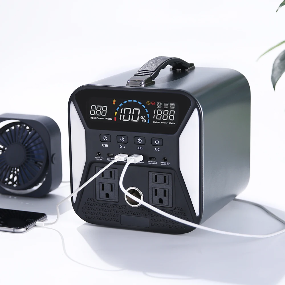 

Portable Power Station 500W Lithium Ion Batteries with 220V solar panel system for home