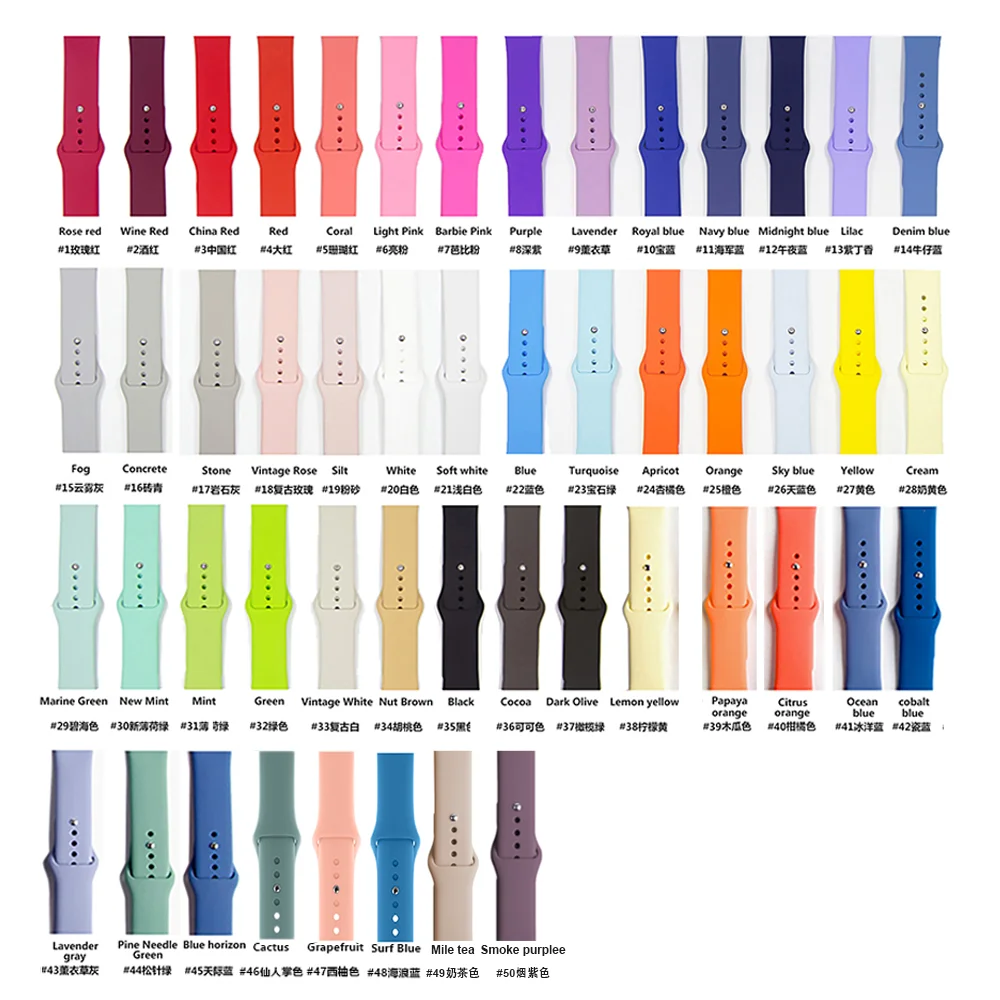 

Luxury Silicone Replacement Watch Band Strap For Apple Watch Band Series 7 6 5 4 3 Se For Apple Watch Band Strap 38 40 41 42 44