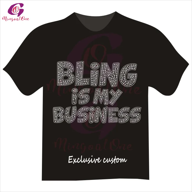 

Custom Crystal Bling Letter Hotfix Crystal Rhienstone Heat Transfer Motif for Hoodies Shirts, Select from color chart