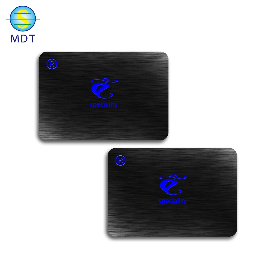 

MDT cheap custom stainless steel business card metal cheaper, Cmyk color ,metallic color