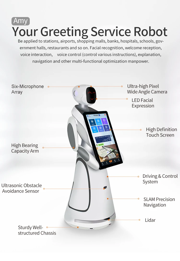 Intelligent Humanoid Information Service Robot For Concierge - Buy Kuka ...