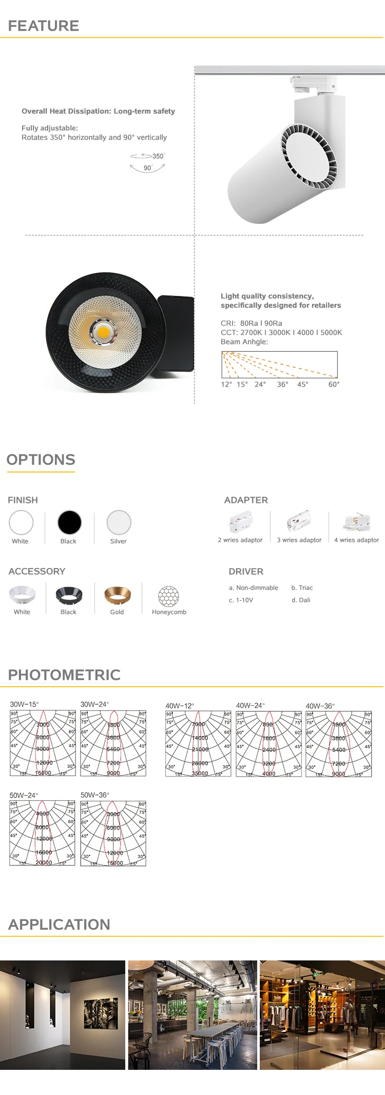 Battery Powered Led Track Lighting 30W/50W