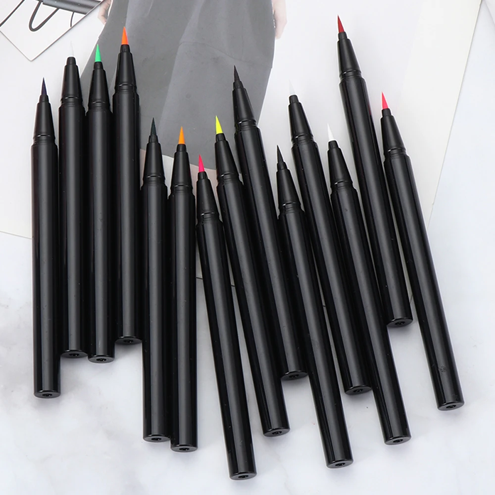 

3 in 1 Colorful adhesive eyeliner Private Label Waterproof OEM Sexy Makeup Liquid lashglue pen eyeliner paper box bolow moq