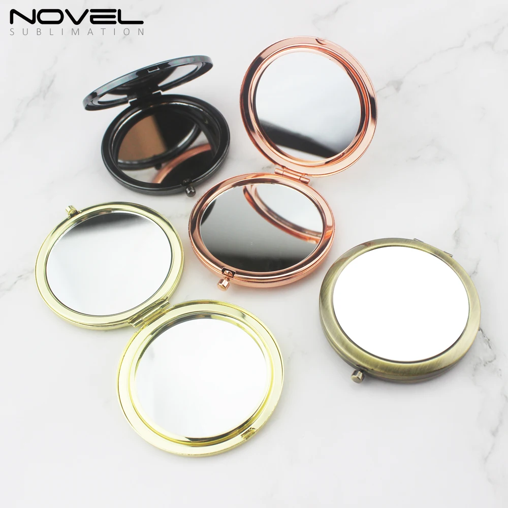 

Personality Photo Printing Sublimation blank Pocket Cosmetic Mirror, Gold,silver, bronze, rose gold, black