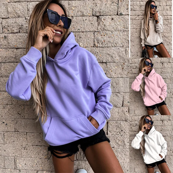 

Custom Wholesale Plus Size New Fashion Sweatshirts Long Sleeve Women Hoodies