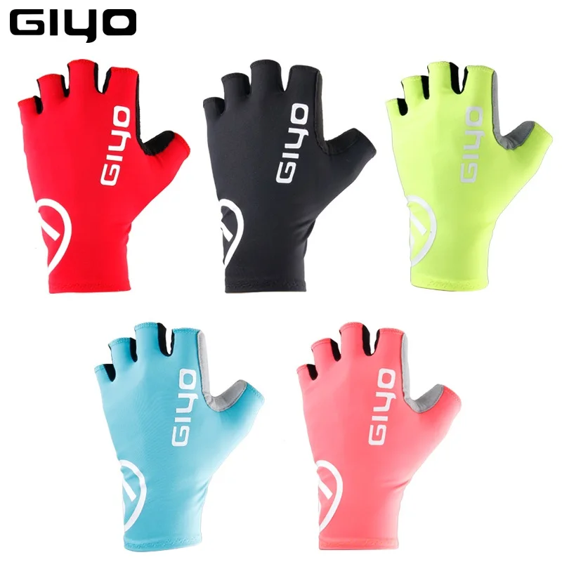 

Giyo Breaking Wind Cycling Half Finger Gloves Anti-slip Bicycle Mittens Racing Road Bike Glove, Multicolors