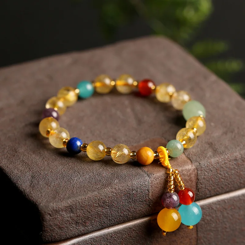 

Women Fine Jewelry Healing Natural Stone Amazonite/Red Agate/Lapis Lazuli Crystal Beads Strand Bracelets, Shown