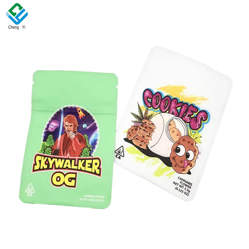 Oem Reusable Airtight Child Resistant Ziplock Packaging Bags Stand Up