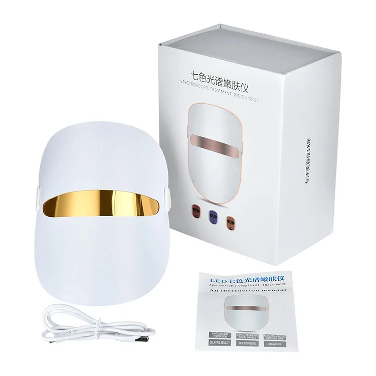 

LED red blue color photorejuvenation mask household whitening