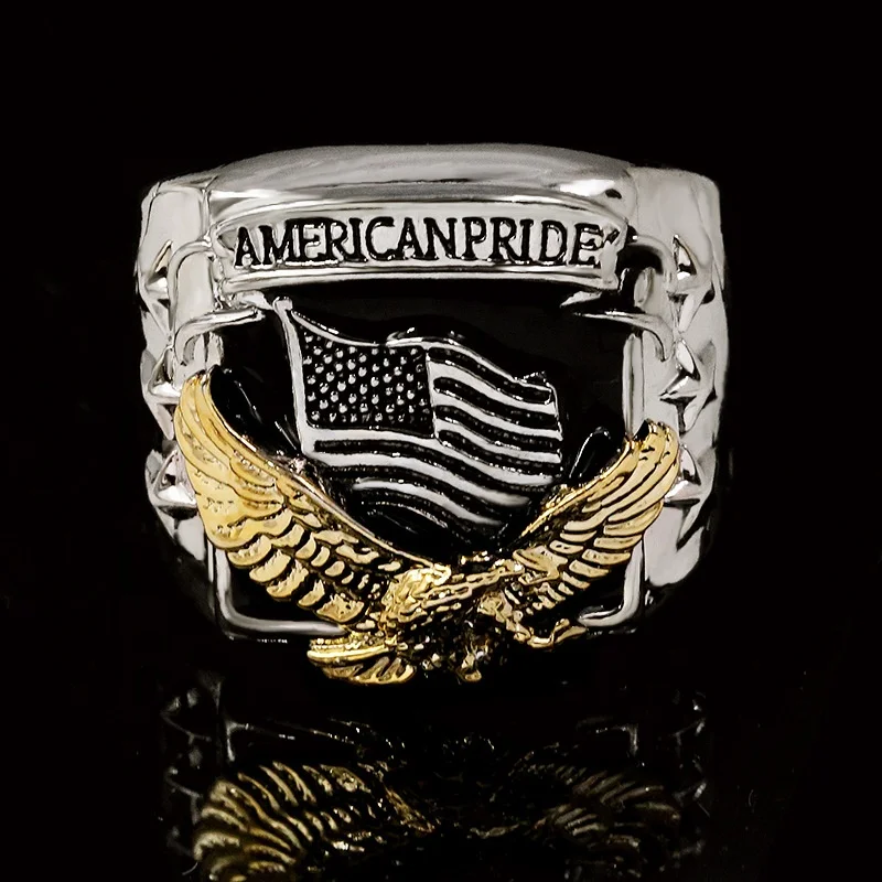 

Fashion Gothic Men's Ring European and American Style Retro Domineering Eagle Men's Ring Personality Boy Jewelry Ring