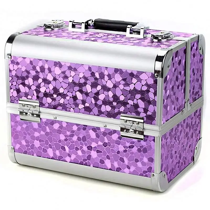 

aluminum travel trolley artists cosmetic box makeup train case with wheels H0Qdd makeup cosmetic train case organizer