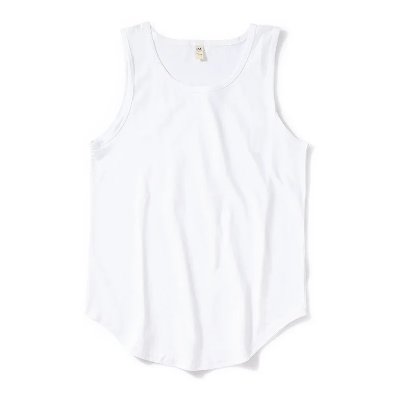 

Solid color men's sports vest pure cotton bodybuilding fitness fine belt I back halter top, Picture