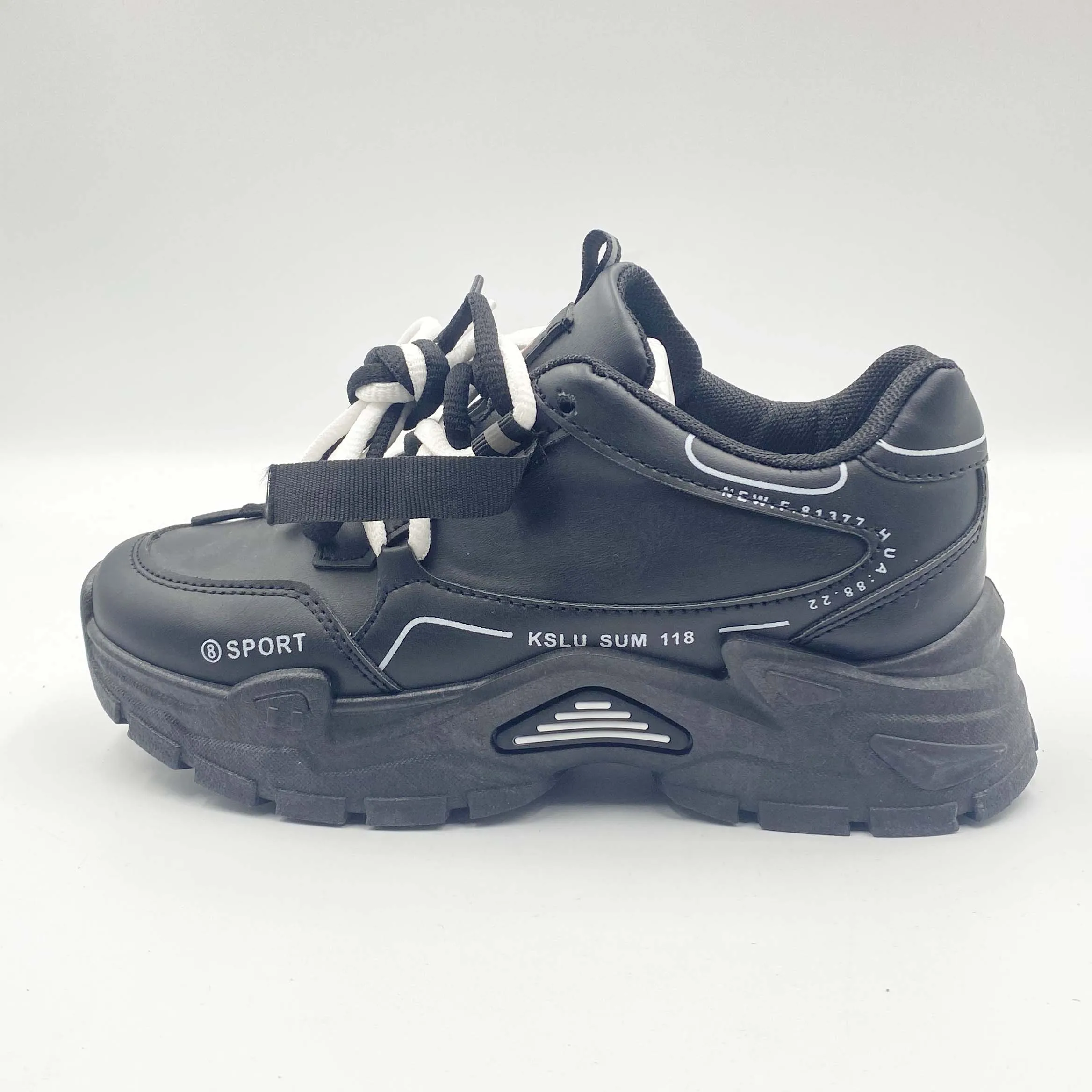 

OEM/ODM SMD Chunky Factory price fashion men's sports shoes running casual leather