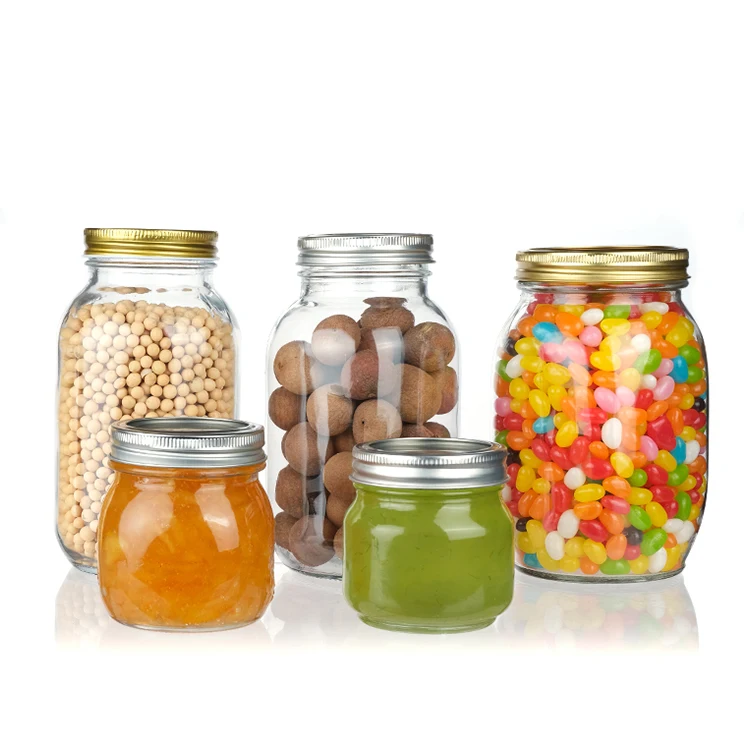 

Free Sample Customized 6oz 10oz 16oz 32oz Glass Mason Canning Jar For Jam