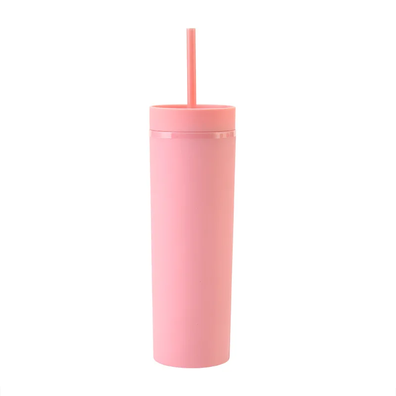 

Vacuum double wall tumbler clear 16oz skinny tumbler cup manufacturers, Customized color