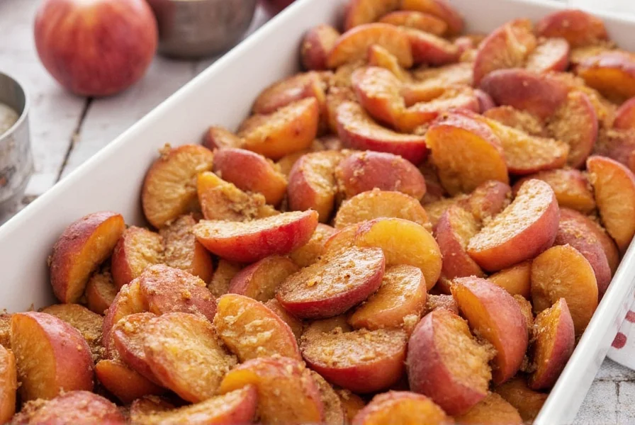 Ingredients for spiced peaches