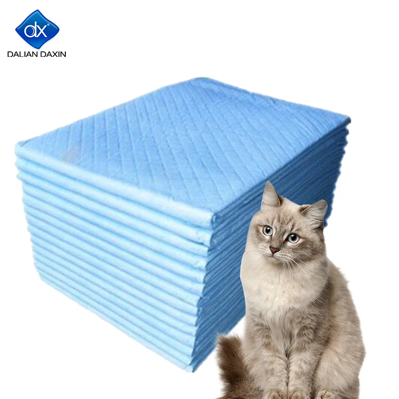 

Large Size 4 layer Super Absorbent Waterproof Non Slip Reusable Washable Training Dog Pet Pee Pads, Blue