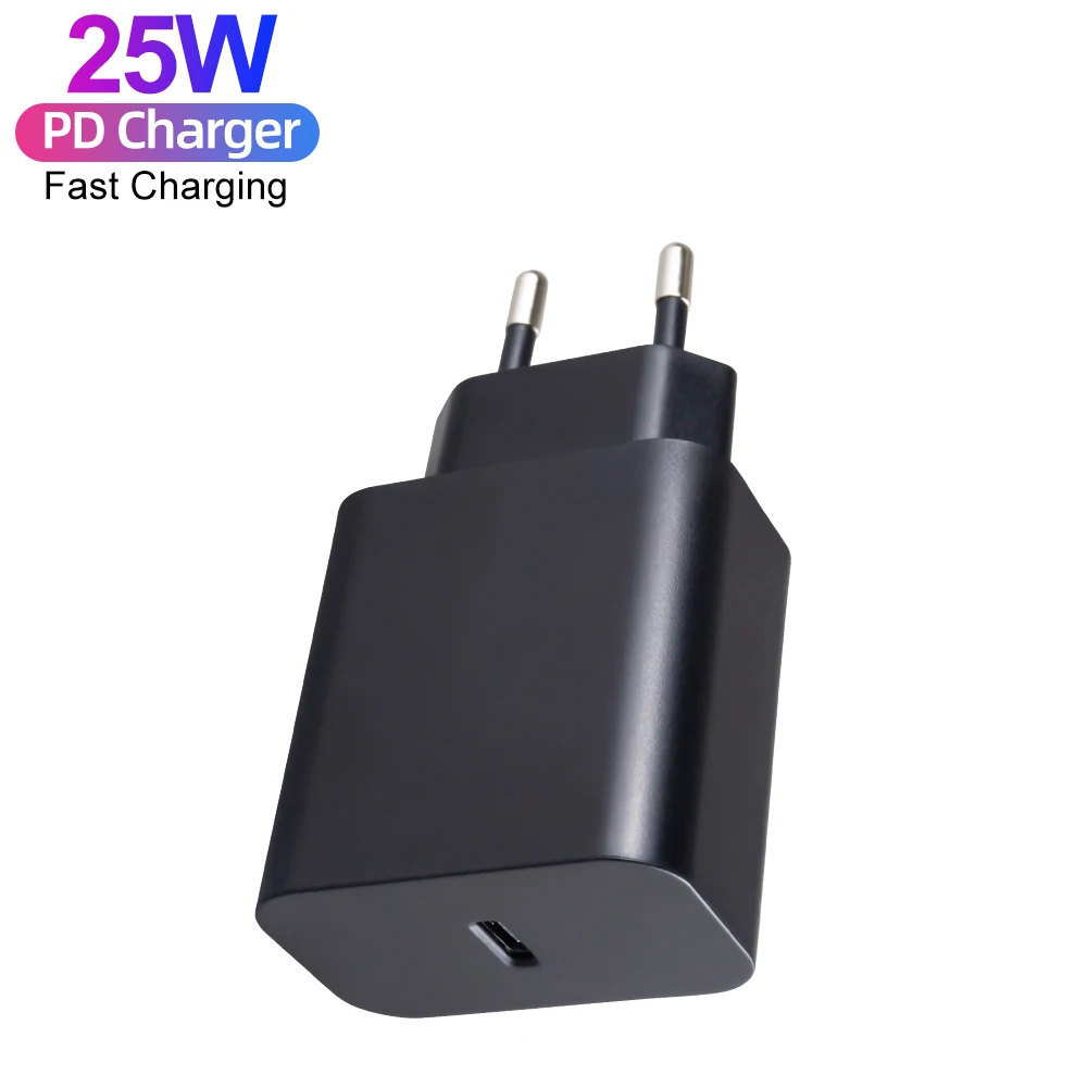 

Type C Wall Charger 25W PD Super Fast Charging Home Travel Wall Charger Power Adapter For iPhone 13 For Samsung Galaxy Note 10, Black/white
