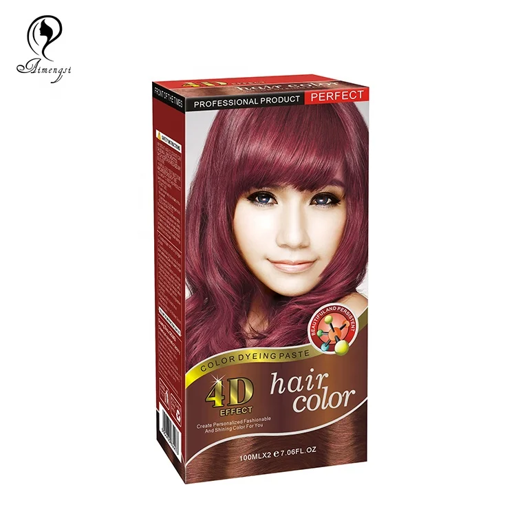 

OEM semi- permanent hair dye cream Hair color black brown cream low ammonia