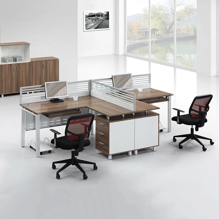 Modern Design Melamine Laminated Office Partition Cluster Office ...