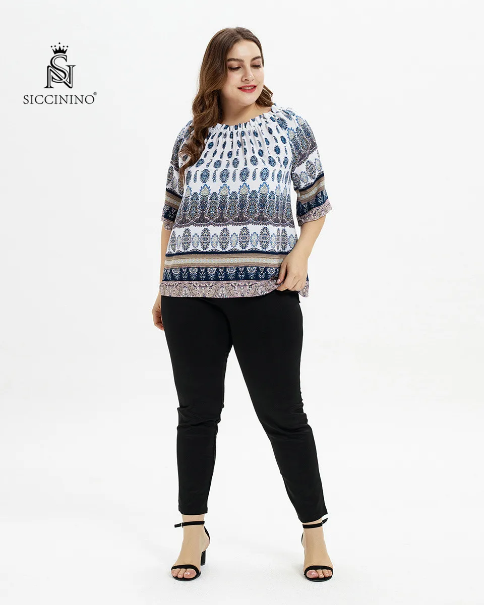 Style Slash Neck Half Sleeve Printing 