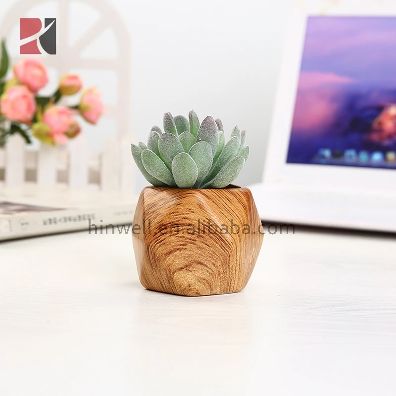 
Wholesale Mini Geometric Succulent Plant Pots Ceramic Small Flower Planter pot with Drainage Hole 