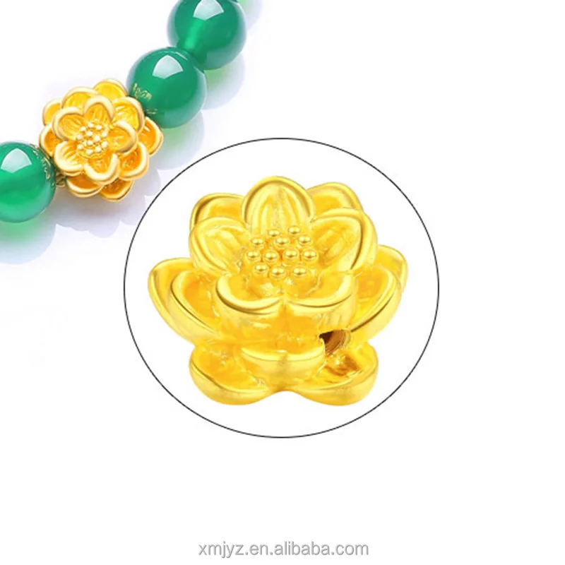 

Certified 999 Foot Golden Lotus 3D Hard Jinhuan Mother Small Gift Gold Bracelet 24K Pure Gold Bracelet Passepartout Accessories